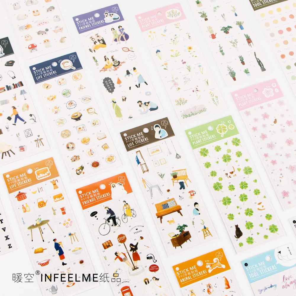 1 шт. милый кот прозрачные наклейки дневник ярлык наклейка мультфильм DIY