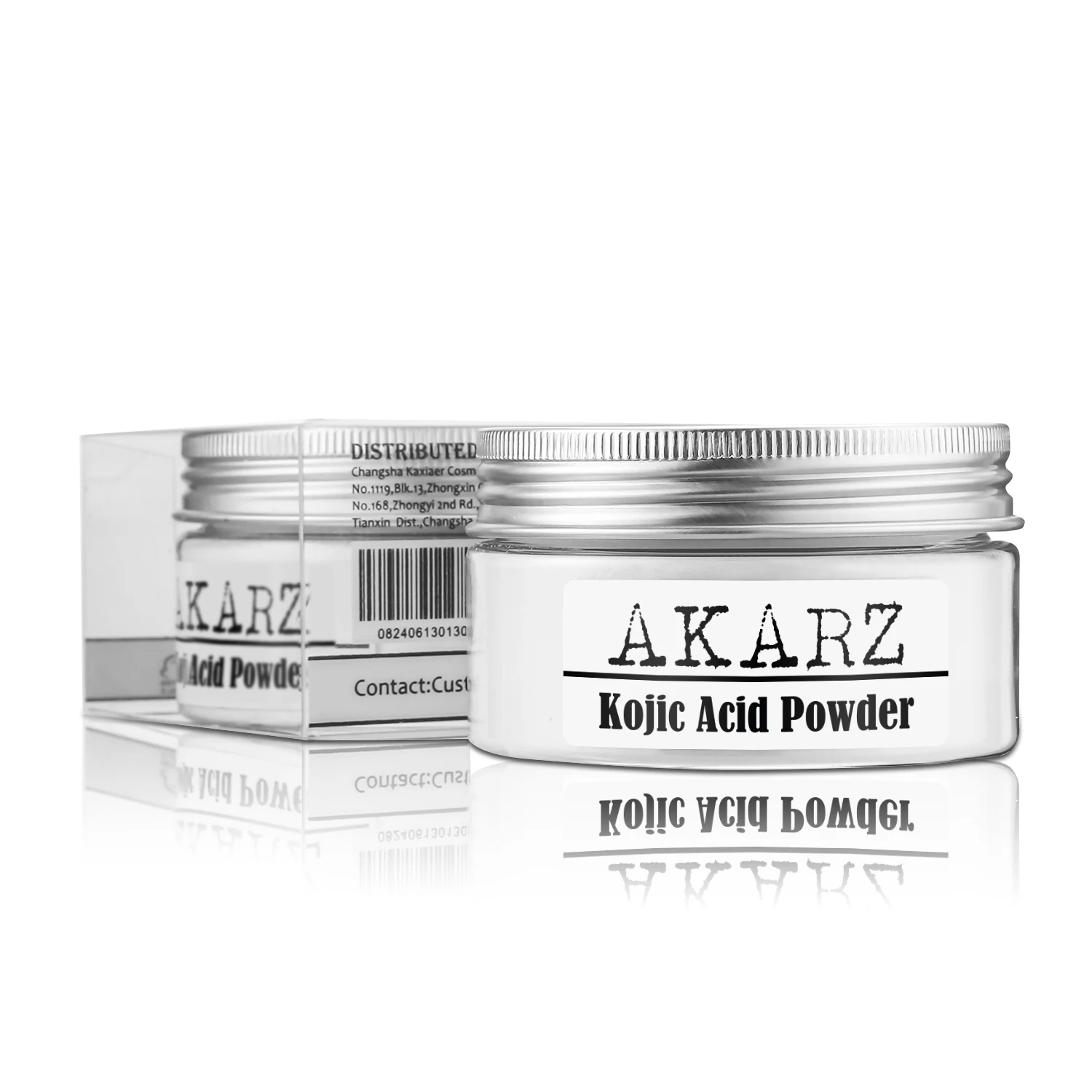 Чистый порошок койевой кислоты AKARZ 60 г уменьшает тон кожи и обесцвечивает