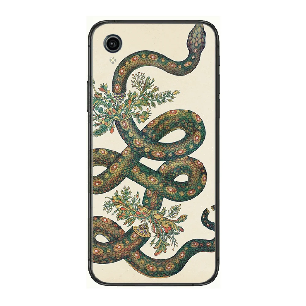 

Flower snake Style Phone Cases cover For VIVO X50 30 Y97 91 93 85 83 81 79 73 V 17 15 9 S7 U3X black Covers