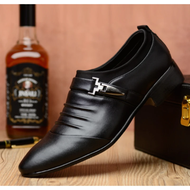 

Fashion Elegant Oxford Shoes For Mens Shoes Large Sizes Men Formal Shoes Leather Men Dress Loafers Man Slip On Masculino