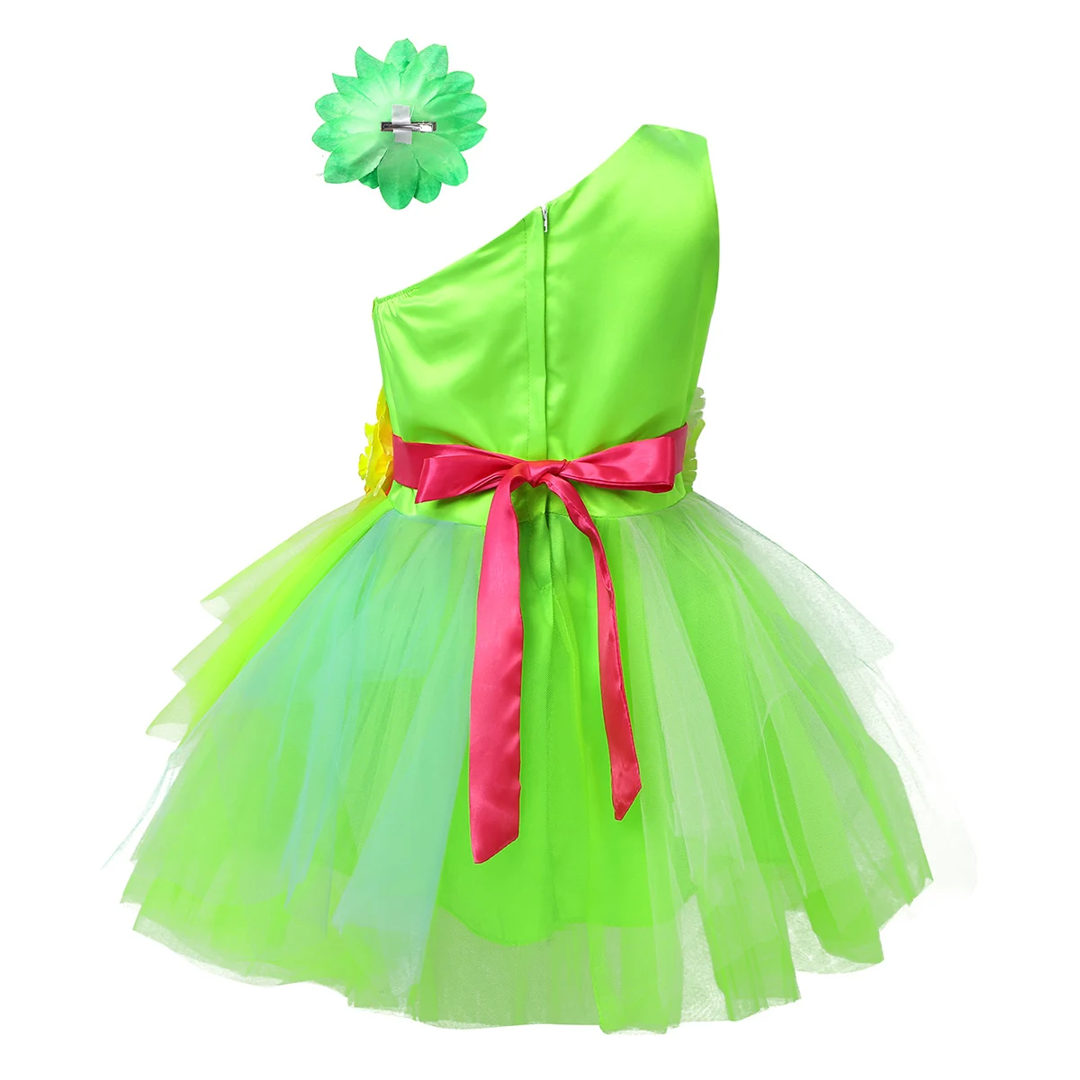 Girls Ballet Dress For Children Dance Kids Sequins 3D Flower Mesh Tutu Modern Salsa Ballroom Costume | Детская одежда и обувь