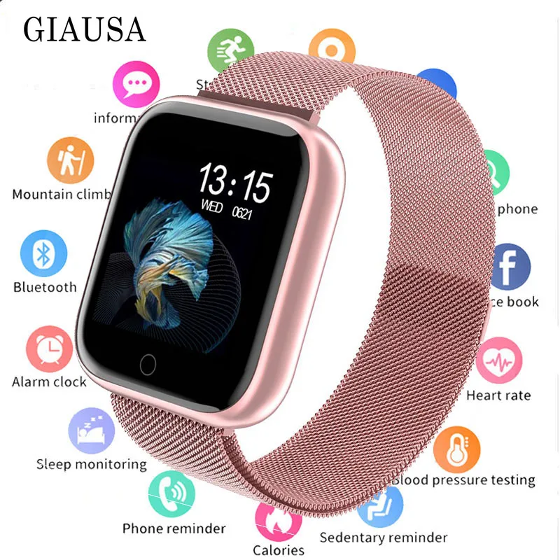 Женские водонепроницаемые Смарт-часы P70 P68 Bluetooth 4,0 Смарт-часы для Apple IPhone xiaomi LG монитор сердечного ритма фитнес-трекер
