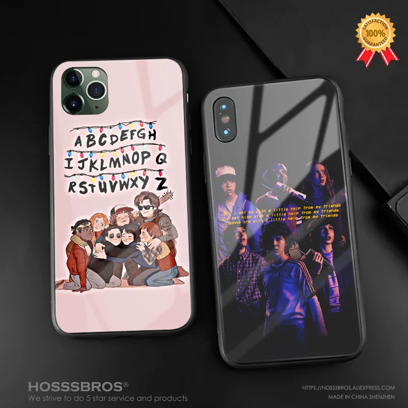 Stranger Things 2 постер мягкий силиконовый стеклянный чехол для телефона чехол для iPhone 6 6s 7 8 Plus X XR XS 11 Pro max