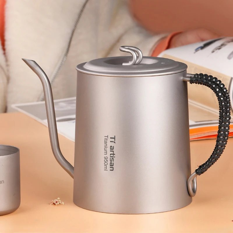 Кофейник гусиная шея с длинным узким носиком 950 мл | Спорт и развлечения