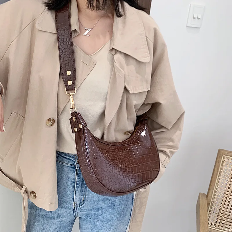 

Crocodile Pattern Women Waist Bag Belt Bag Fashion Pu Leather Fanny Pack 2020 Brand Package Chest Pack New Female Crossbody Bags