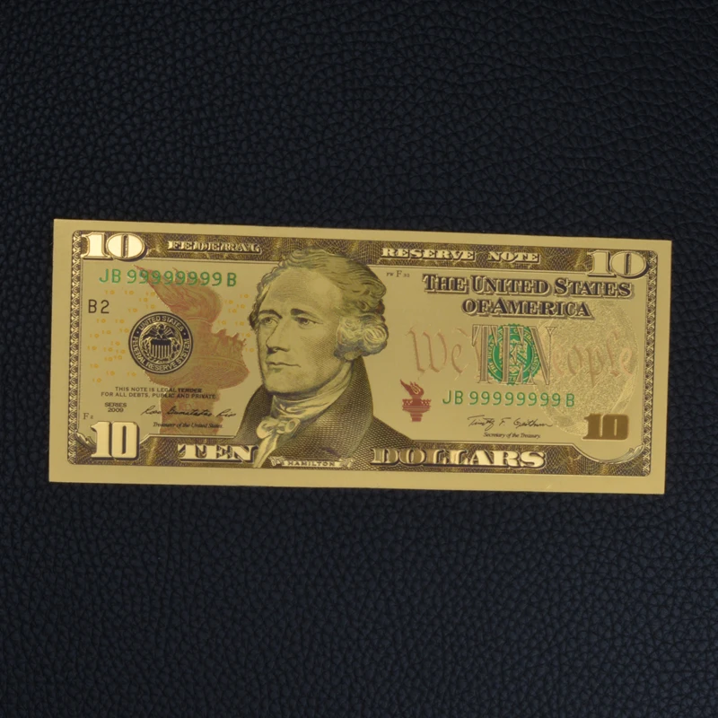 Позолоченные банкноты античная Золотая фольга 1 доллар памятные на доллары