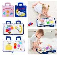 montessori toys for kids baby cloth book early learning education 3d quiet fabric activity story book for toddlers basic skills