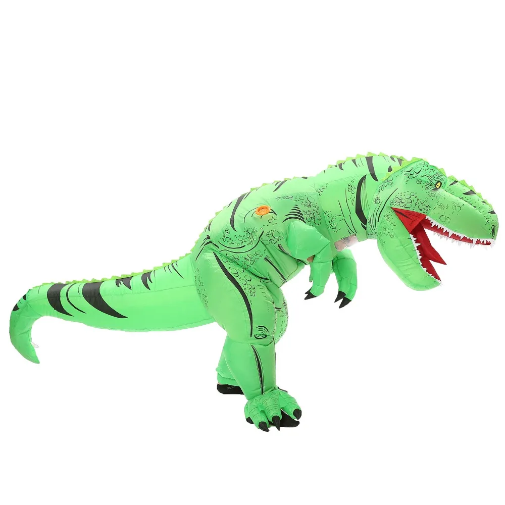 JYZCOS взрослых T REX надувной костюм Рождество Косплей T-REX динозавр животных фантазия комбинезон Хэллоуин костюм для женщин и мужчин