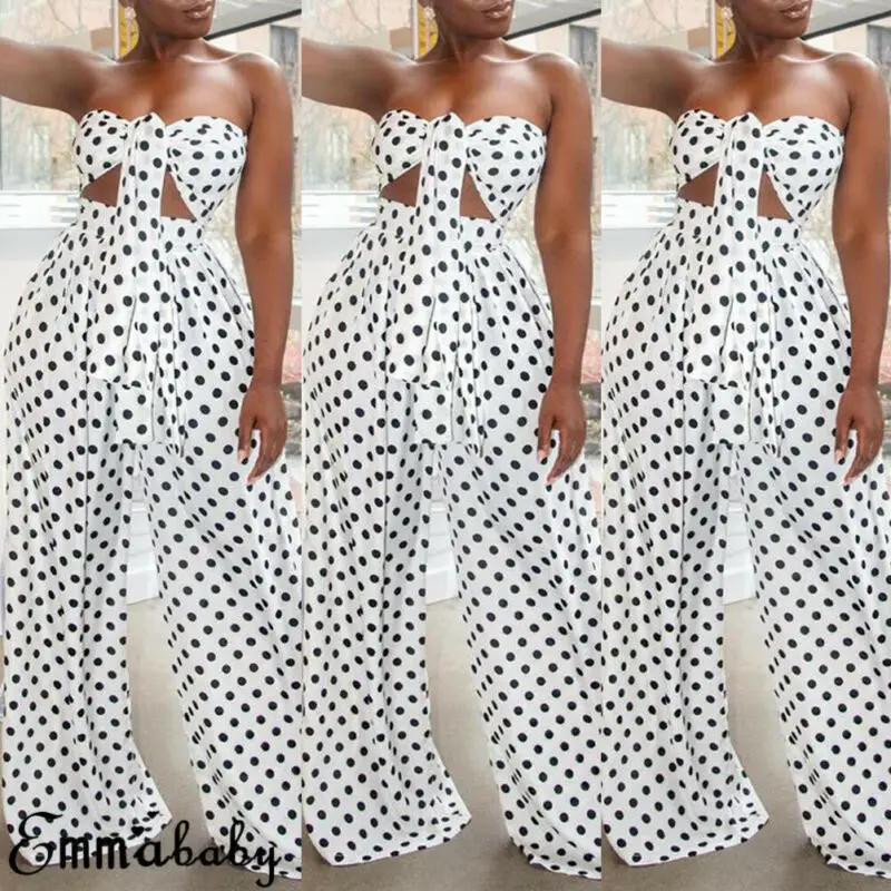 

Hirigin Women Holiday 2Pcs Set Leopard Bandeau Crop Top High-waisted Long Pants Summer Casual Beach Jumpsuits