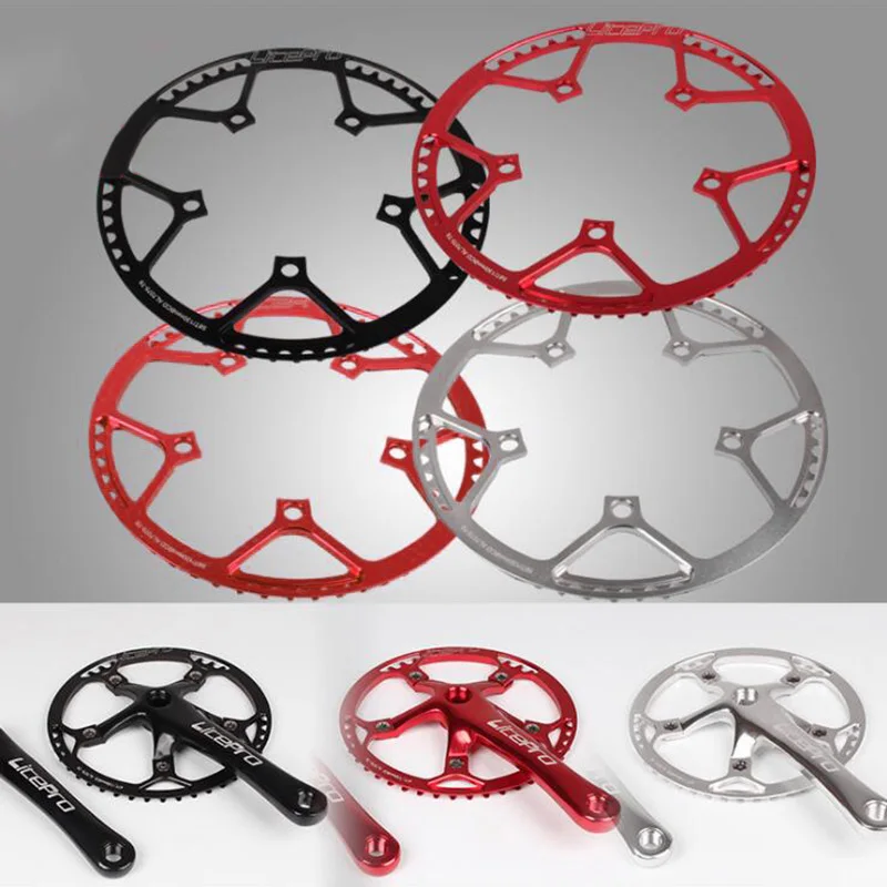 

Sey Crankset Crank Aluminum Alloy 45T/47T/53T/56T/58T Cycling Replacement