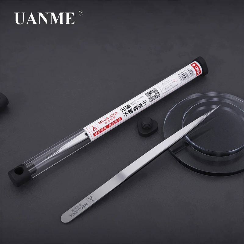 Магнитный изогнутый Прямой пинцет из нержавеющей стали для ремонта мобильных