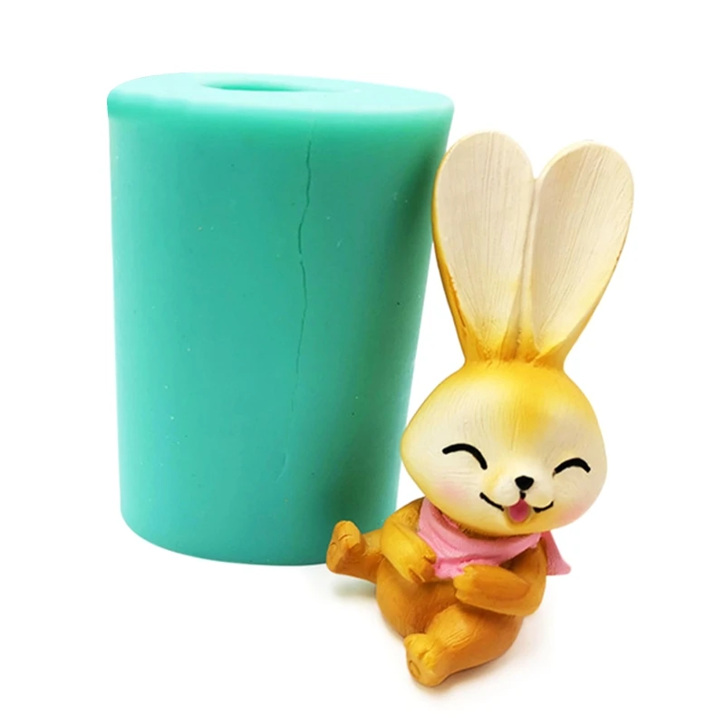 

3D Easter Rabbit Bunny Silicone Mold Clay Soap Epoxy Mould Cake Chocolate Dessert Fondant Decorating Tools Baking Supplies