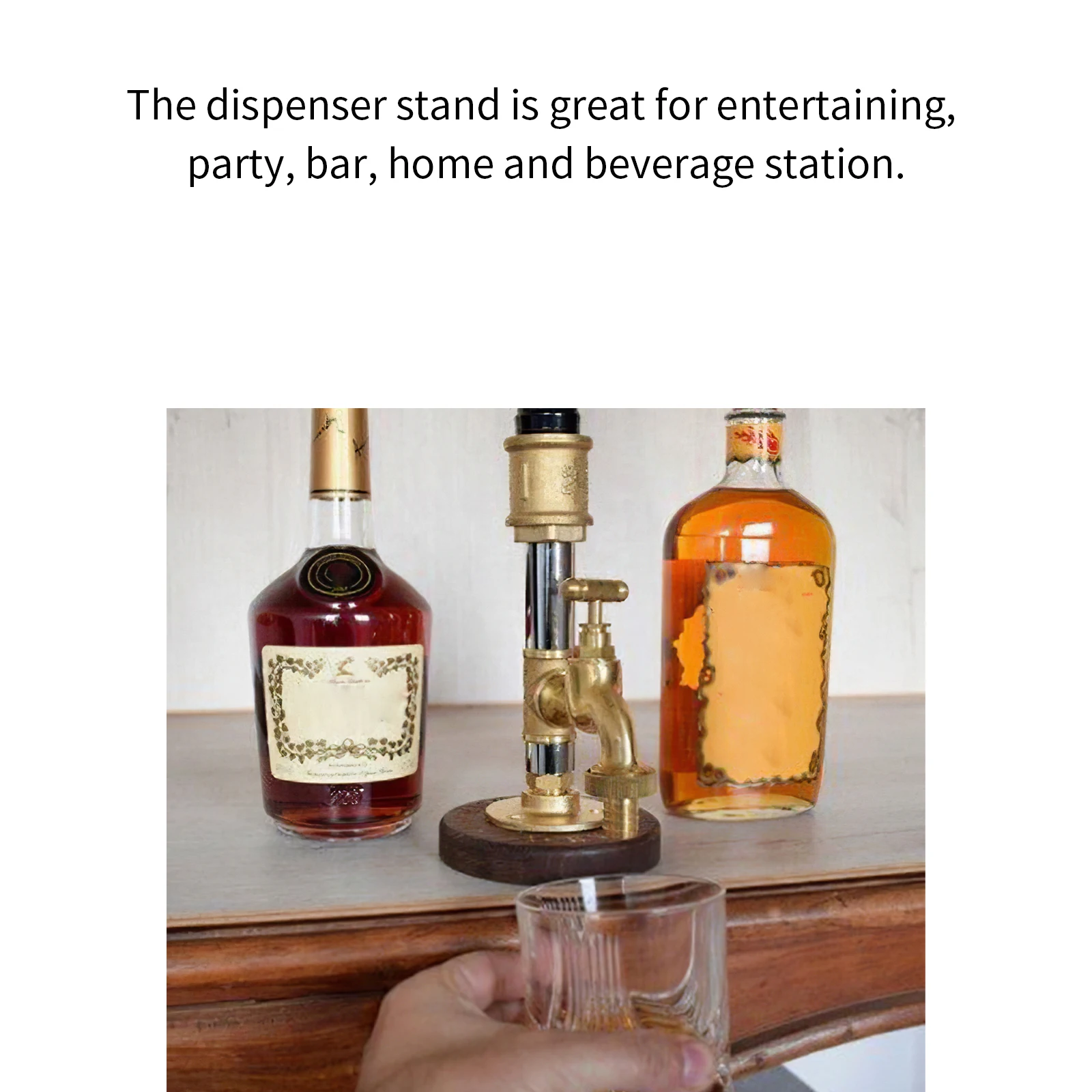 

Wood Dispenser Holder Wine Whisky Beer Dispenser Rack Bar Accessory Drinking Party Games Glass Dispenser Drinking Tools