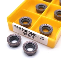 rpmt10t3 moe js carbide insert rpmt 10t3 vp15tf milling turning tool lathe tool cnc tool lathe tool milling cutter