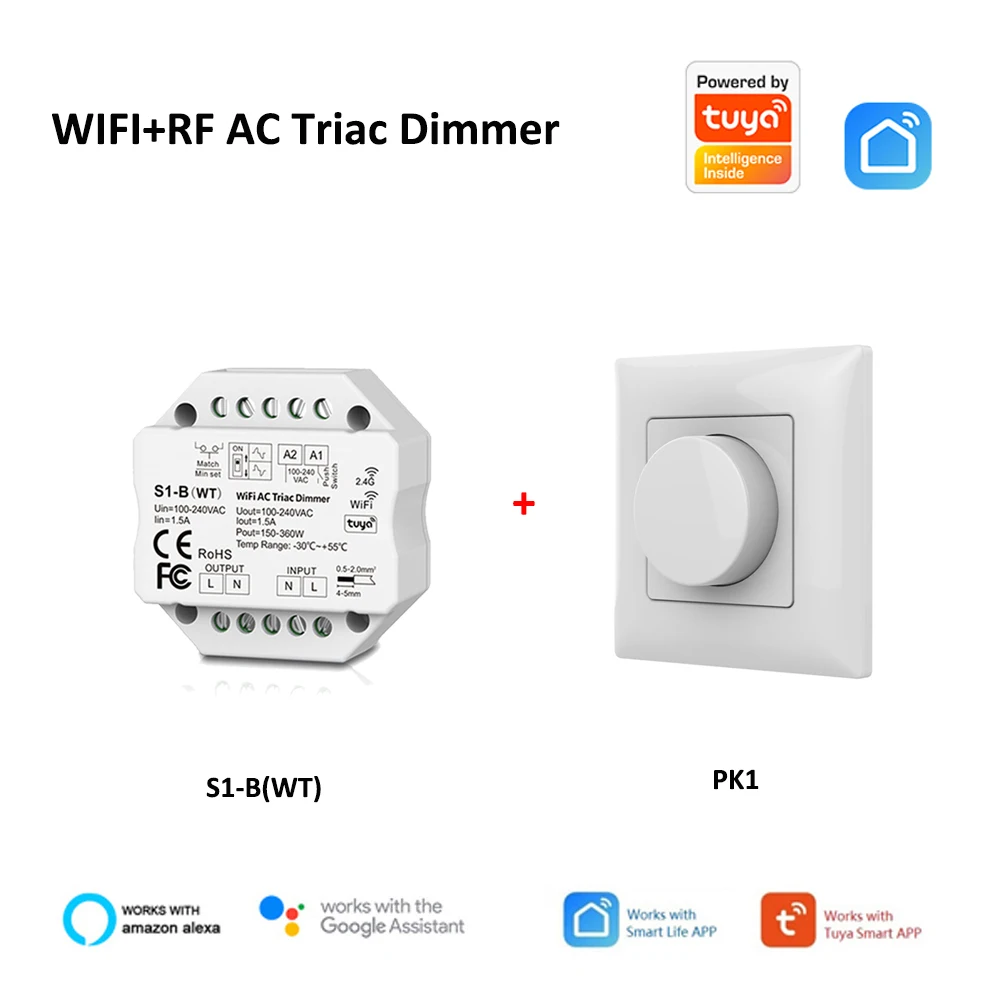 

CENFAYA WiFi диммер WTS1B