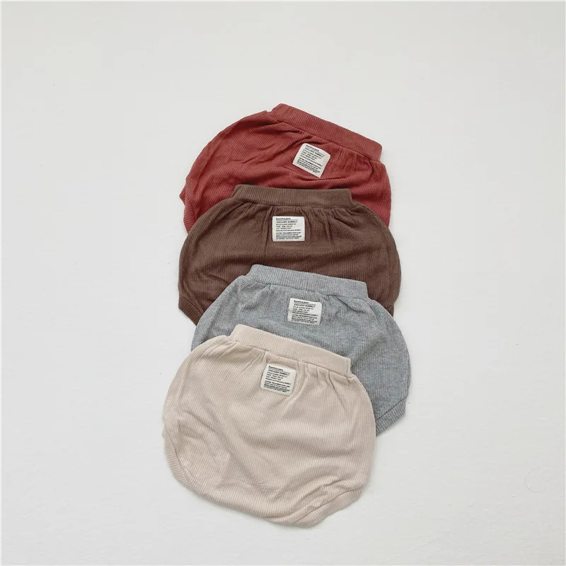 

7084 Newborn Baby 3pcs Clothing Set Korean Soft Elastic Long Sleeve + Short Sleeve Top +Bag Pants Boys Girls 3 Pieces Suit