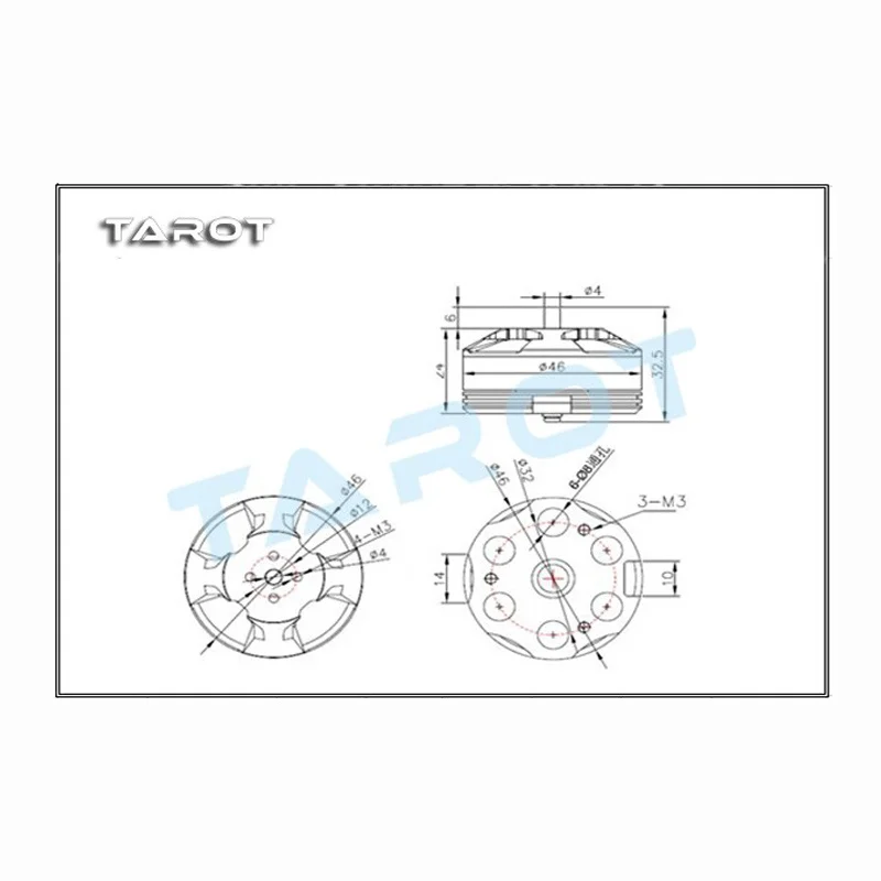 Tarot 6S 380KV 4108 Brushless Motor Multi-rotor Disc for RC FPV Drone Multicopter Helicopter Quadcopter Arms TL68P07 | Игрушки и хобби