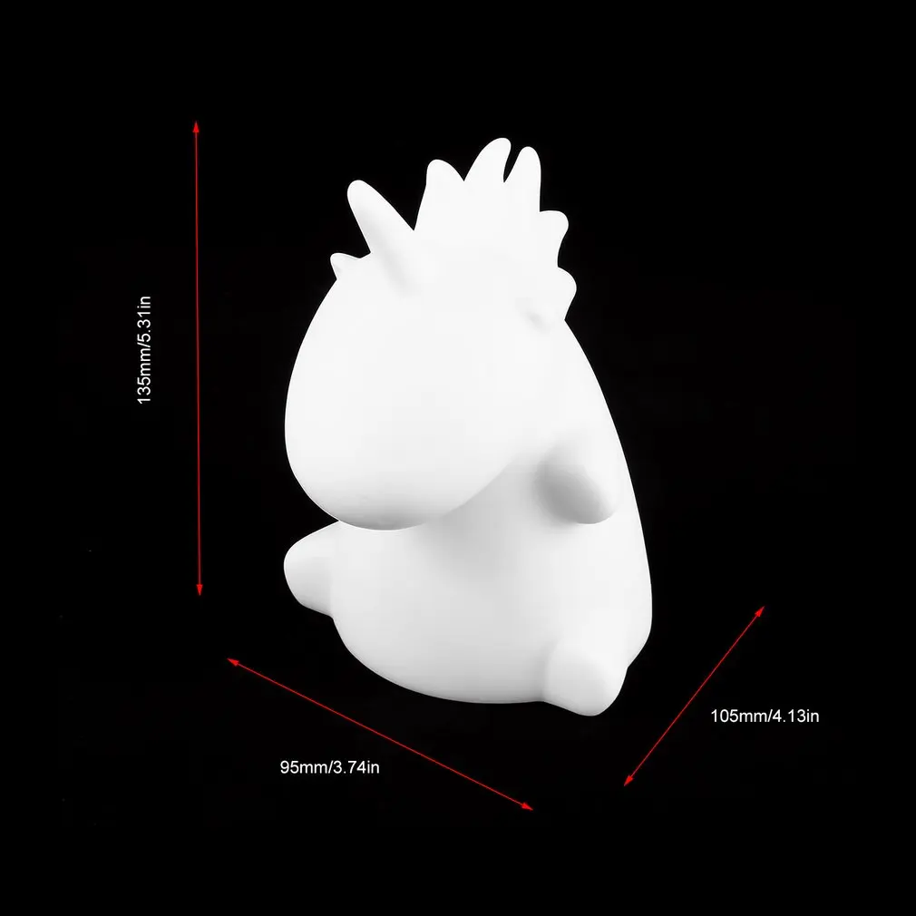 Ночной светильник в виде единорога креативная светодиодная Ночная лампа