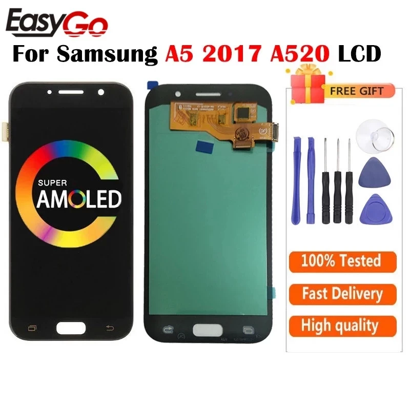 ЖК дисплей для Samsung A5 2017 A520F с сенсорным экраном и дигитайзером в сборе A520