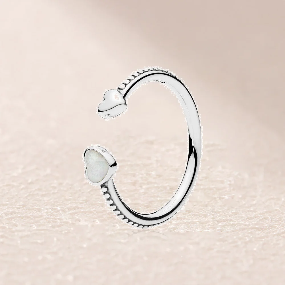 

191045EN23 Enamel Hearts of Love Ring