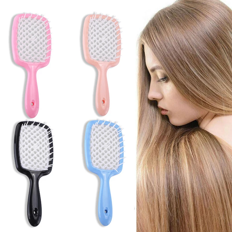 

Hollowing Out Hairdressing Styling Tool Hair Brush Air Cushion Combs Female New Arrival Wide Teeth Scalp Massage Comb