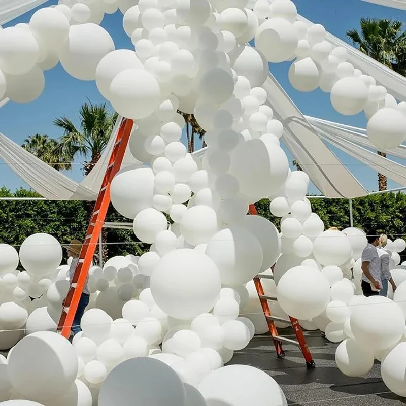 5/10/12/18/36inch White Latex Balloon Baby Shower Wedding Decoration Balls Arch Backdrop Photography Birthday Party Decor Globos images - 6