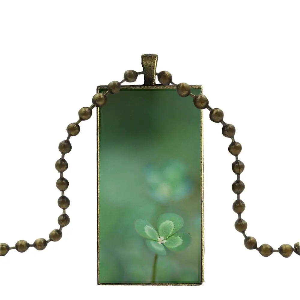 Четыре листа клевера Мода для влюбленных лучший дружба стекло подвеска с