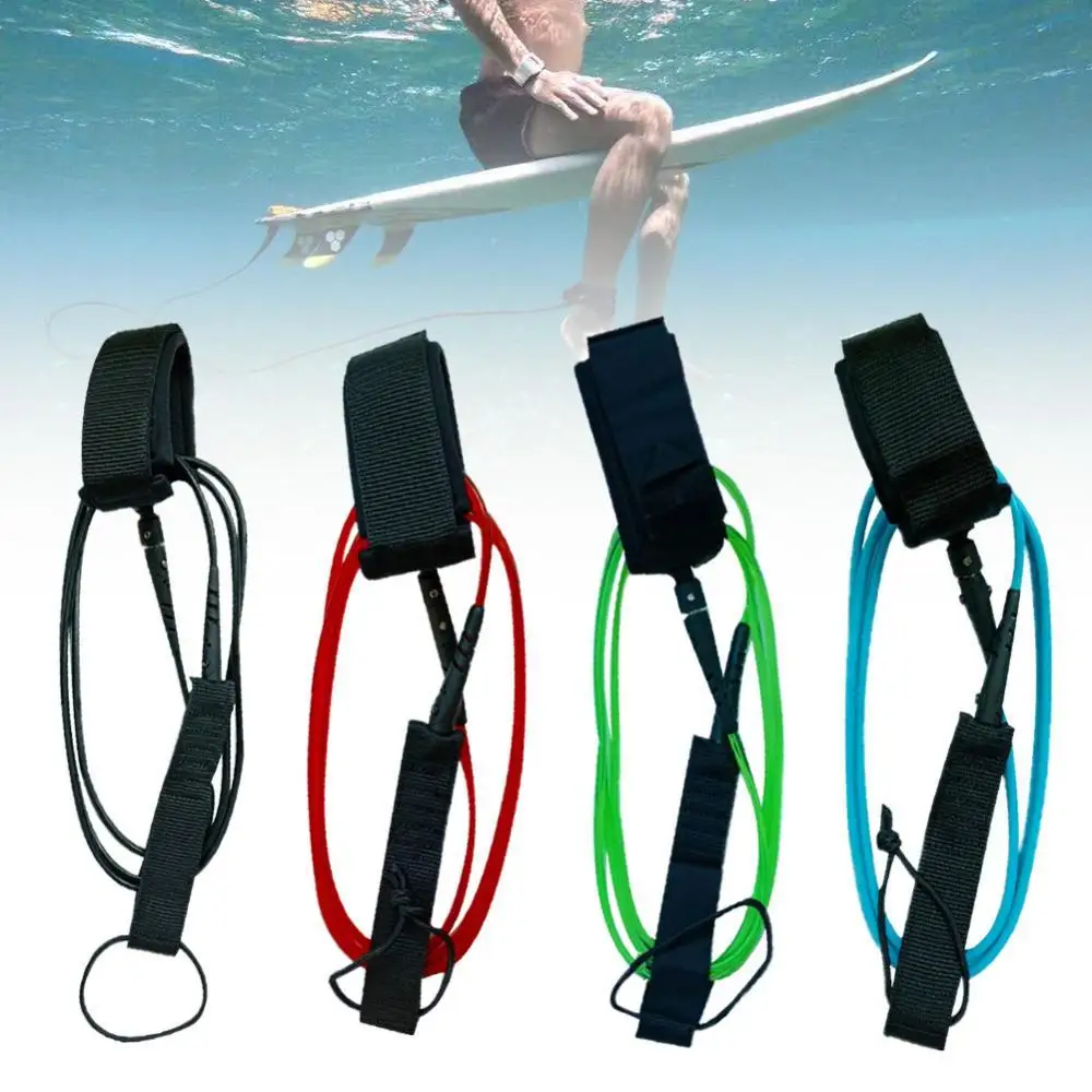 6 Feet 5.5mm Surfboard Foot Rope Safety TPU Nylon Stainless Steel Surf Leash stand up paddle board paddle gonflable wakeboard