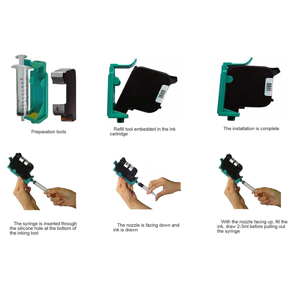 

Ink Cartridge Suction easy and convenient to carry Refill Filling Tool for HP51640 51645 6615 HP45/15