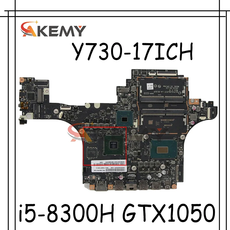 

Akemy для Lenovo Y730-17ICH ноутбук материнская плата DLPY5 / DLPY7 LA-G131P процессор i5-8300H GPU GTX1050 протестированная 100% работа