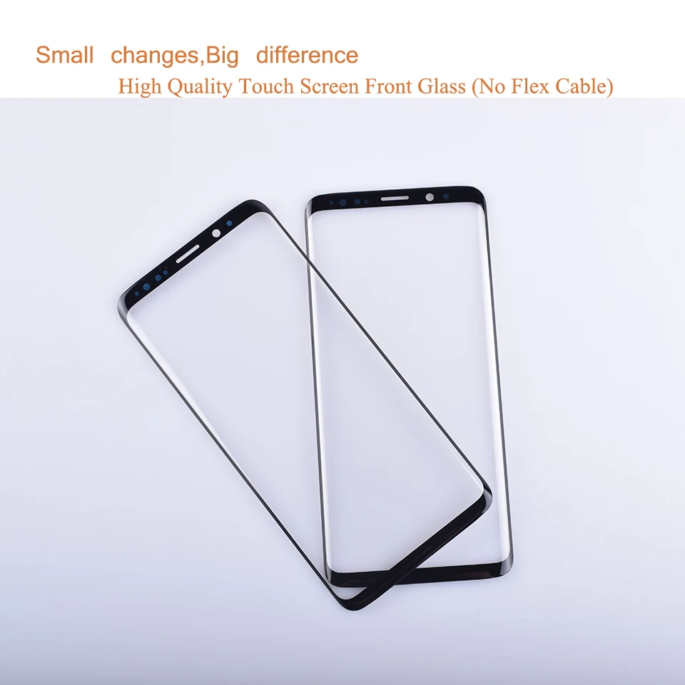 10 шт./лот для samsung Galaxy S9 G960 G960F SM-G960F S9 Plus G965F SM-G965F сенсорный экран передняя стеклянная панель внешняя стеклянная линза