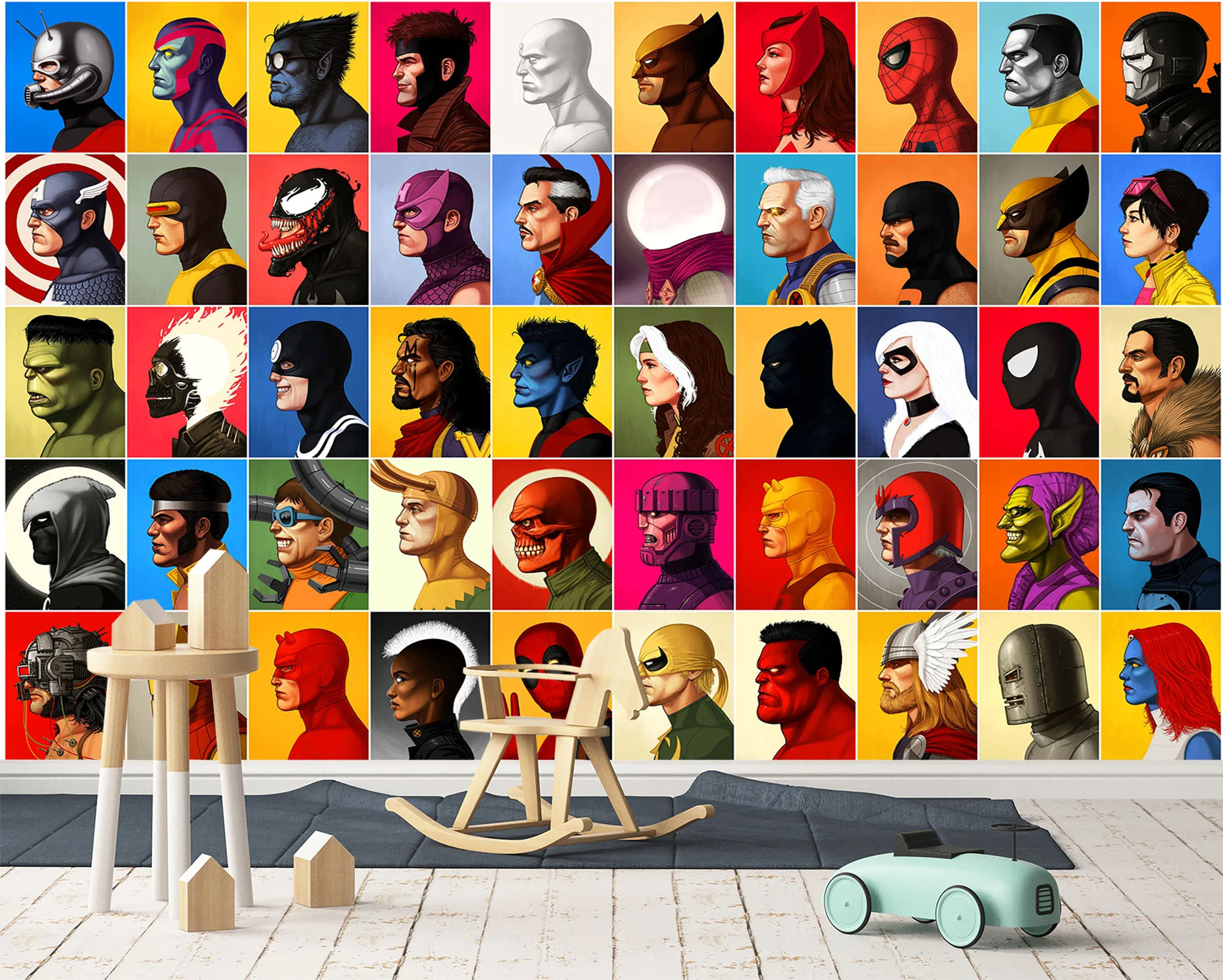 [Самоклеящаяся] 3D Аватар персонажа Marvel 112328 настенная бумага Настенная роспись