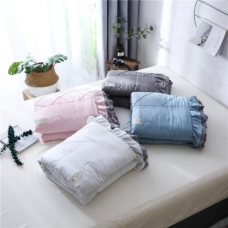 Лотос кружева шлифовальный Летний прохладный пододеяльник одеяло один двойной