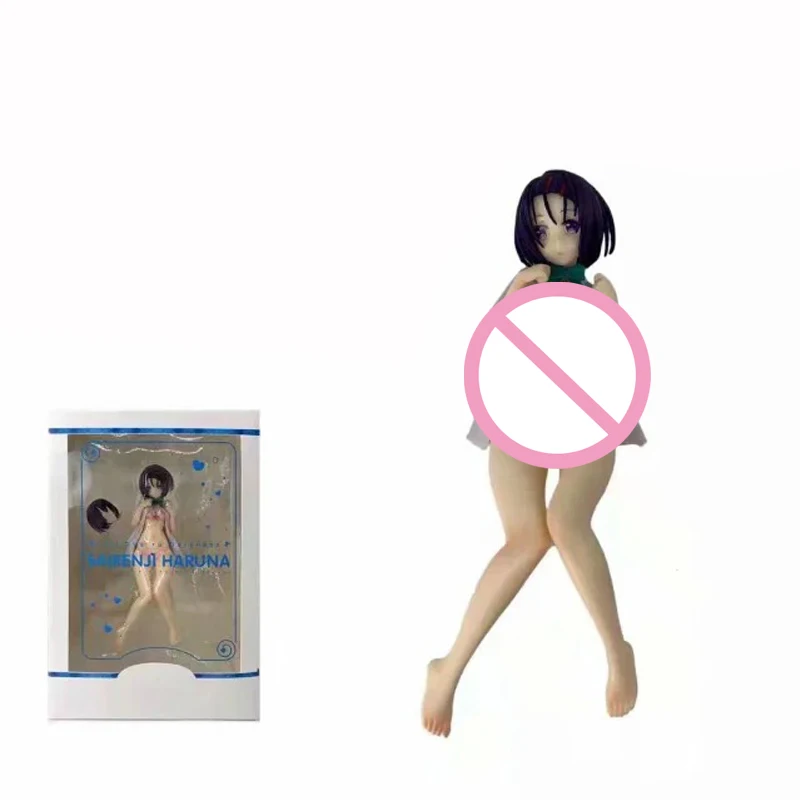 

Japanese Anime TO LOVE Ru Darkness Haruna Sairenji Sleep Position Pink Underwear Sexy Girl PVC Collection Model Dolls Toy