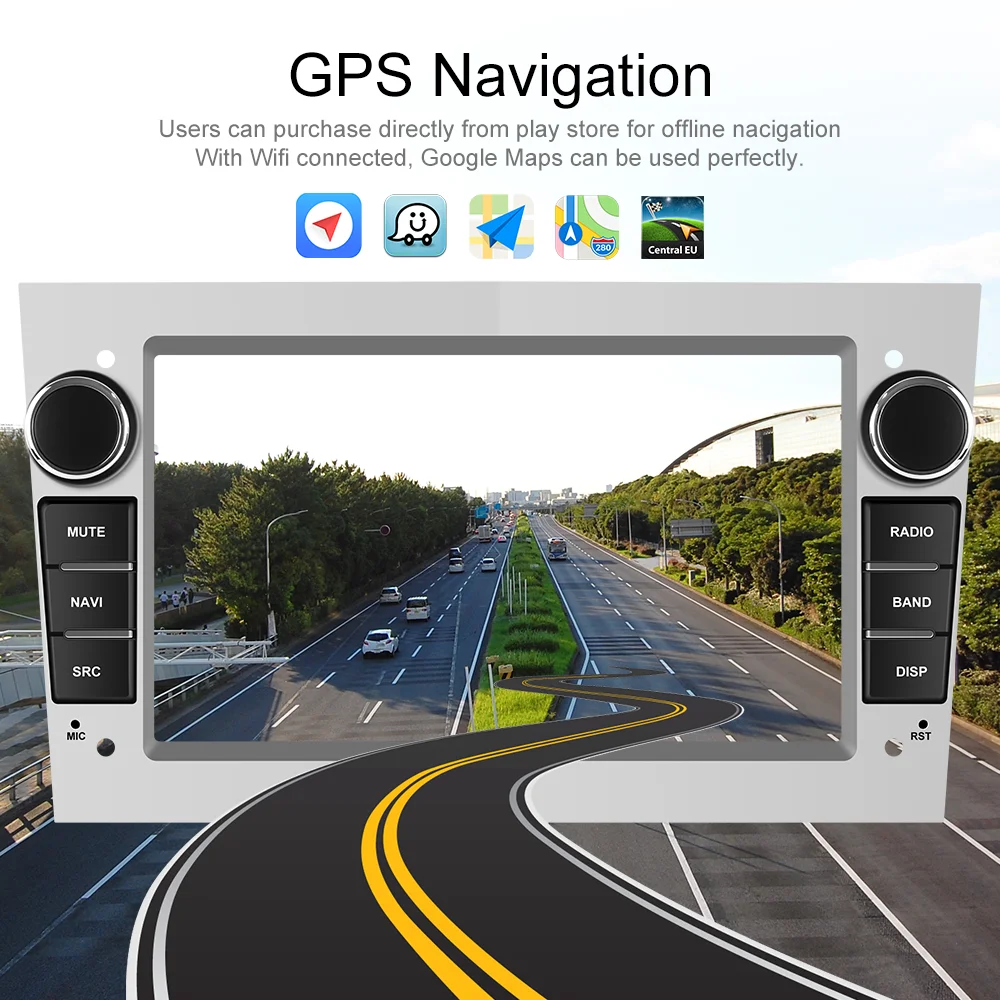 Автомагнитола Podofo мультимедийный плеер на Android 10 0 с GPS для Opel Astra Vauxhall Vectra Antara Zafira b