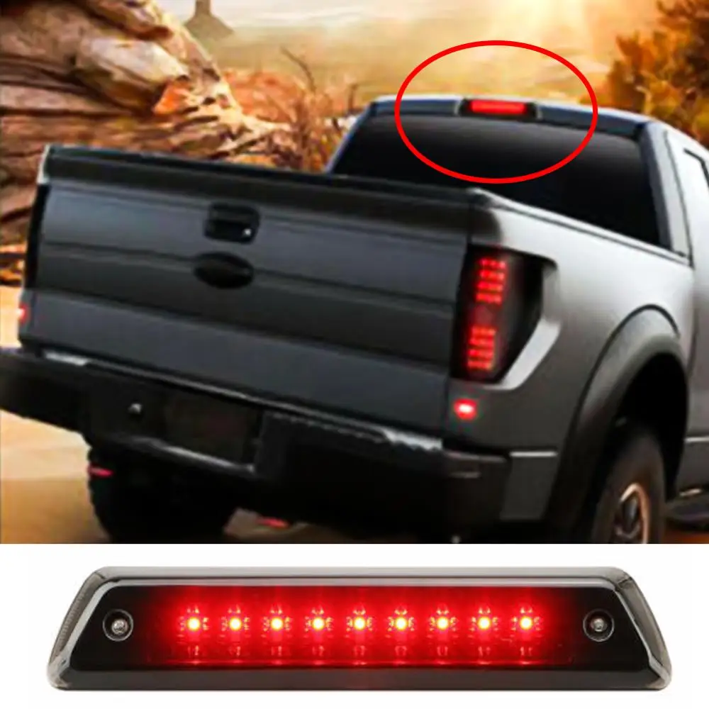 

1PCS For 2009-2014 Ford F-150 3rd Third Brake Light LED Smoke Rear Reverse Cargo Lamp