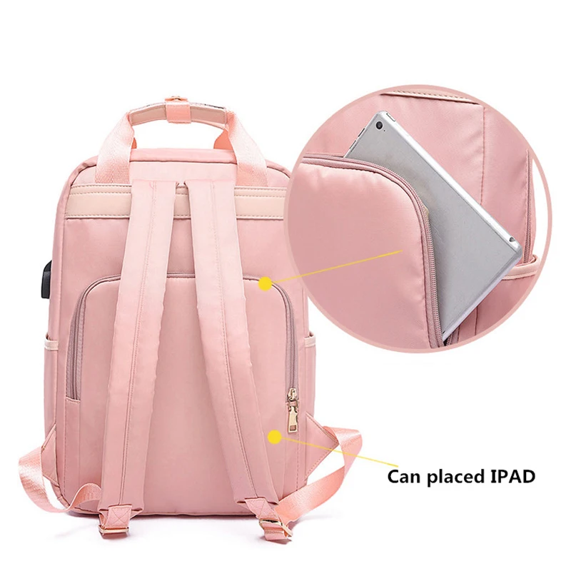 Женский дорожный рюкзак с защитой от кражи вместительный деловой usb зарядкой для