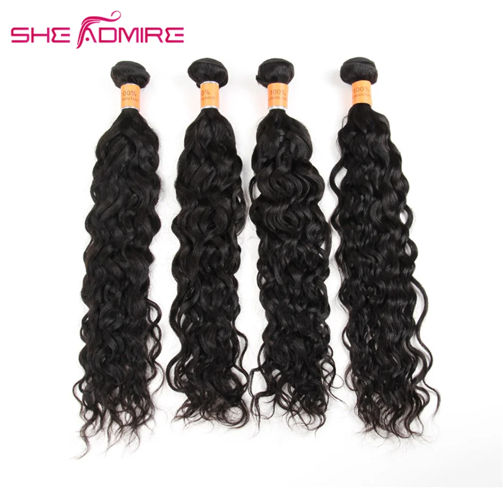 Пряди из человеческих волос с волнистыми волосами 32 34 36 38 40 дюймов 1/3/4 шт. | Шиньоны