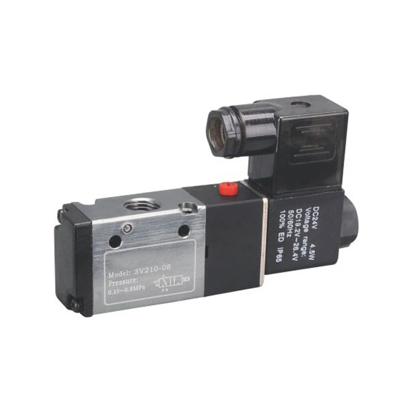 

Pneumatic Solenoid valve 3V110-06/3V210-08/310-10 reversing valve two three-way solenoid valve AirTAC Type