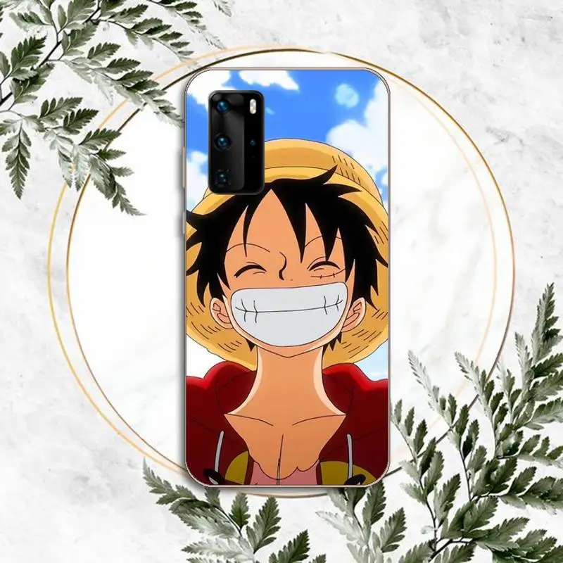 

Anime One Piece Luffy Phone Case Transparent for Huawei P honor 8 10i 20 30 40 smart 2019