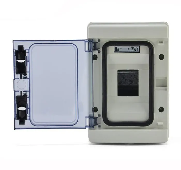 HA-4WAY plastic sealed waterproof switch box Household lighting strong electric wiring distribution box 4 circuit mounted
