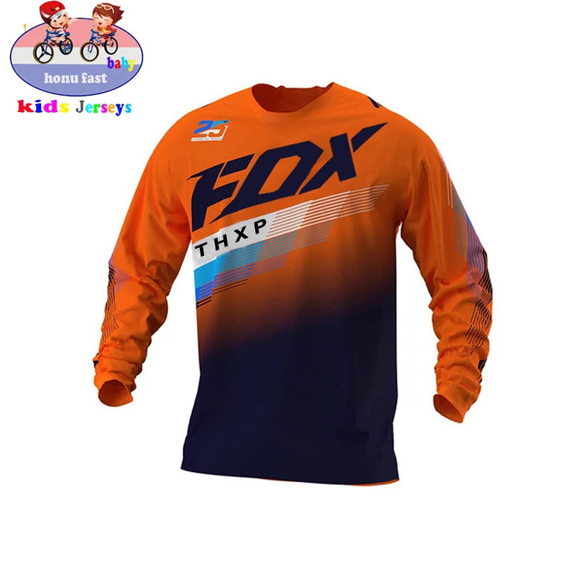 

Children's mountain bike jersey, motocross speed surrender, thxp fox, mtb 2021