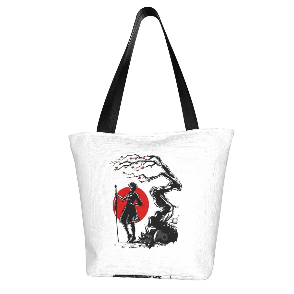 

Nier Automata Shopping Bag Female Gift Handbags Vintage Cloth Business Bags