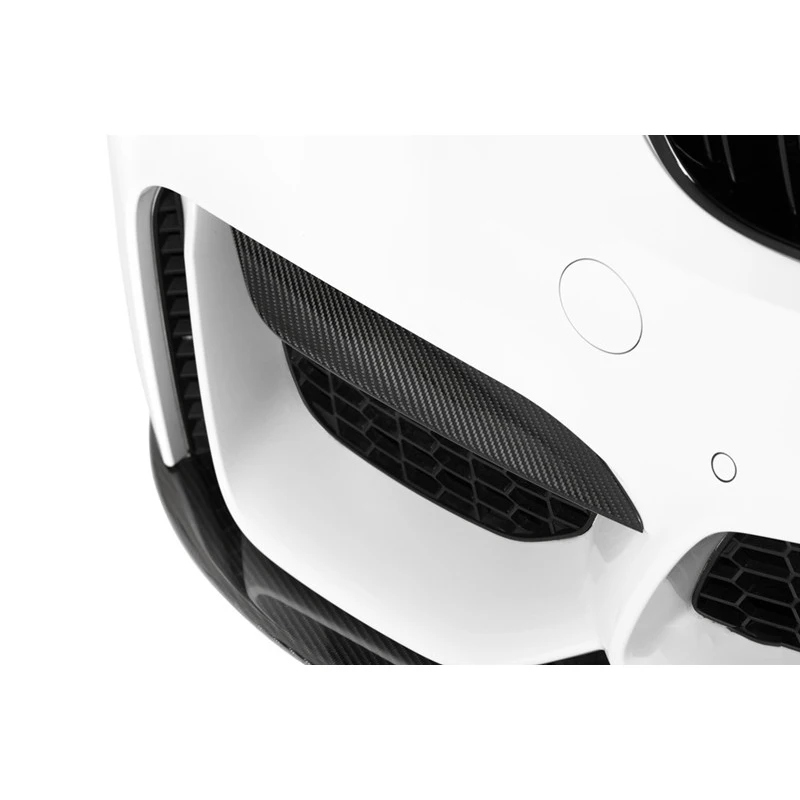 2 шт. диффузор для переднего бампера автомобиля из натурального углеродного