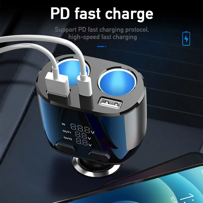 Автомобильное зарядное устройство с двумя USB-портами 12-30 в 27 Вт | Автомобили и