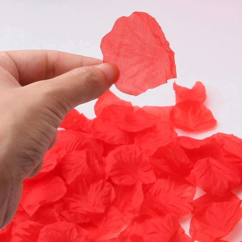 

1000PCs Fake Rose Petals DIY Party Decorations Artificial Flowers Romantic Wedding Marriage Accessories For Valentine Gifts