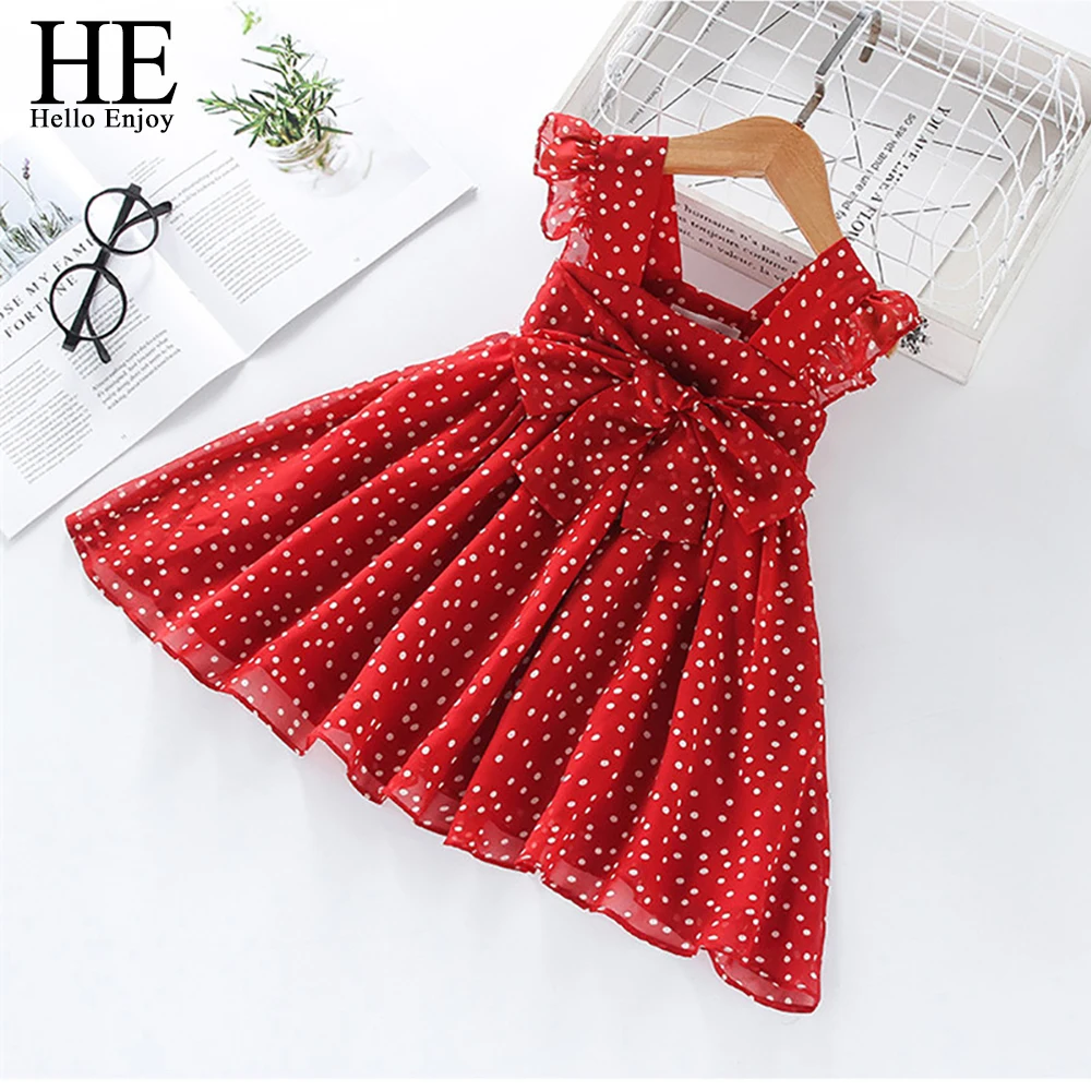 HE Hello Enjoy/летнее платье для девочек Коллекция 2022 года Шифоновые вечерние платья
