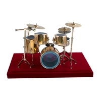 miniature jazz drum kit model mini microphone cymbal musical instrument 112 dollhouse ob11 16 action figure accessories bjd