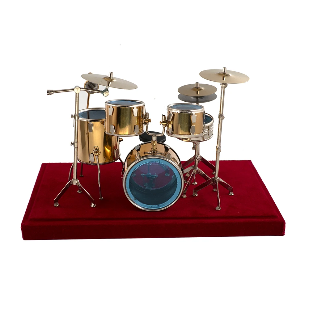 Фото Миниатюрный набор для джазового барабана модель мини-микрофона музыкальный