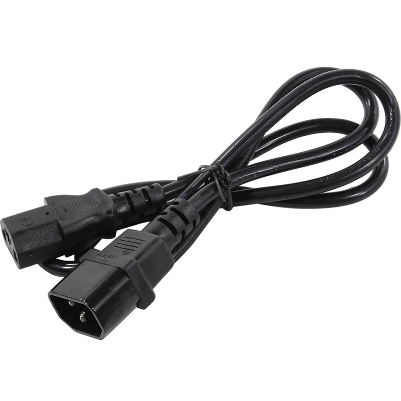 Кабель ExeGate Power EC-1P C13 - C14 1m Black EP280621RUS | Электроника